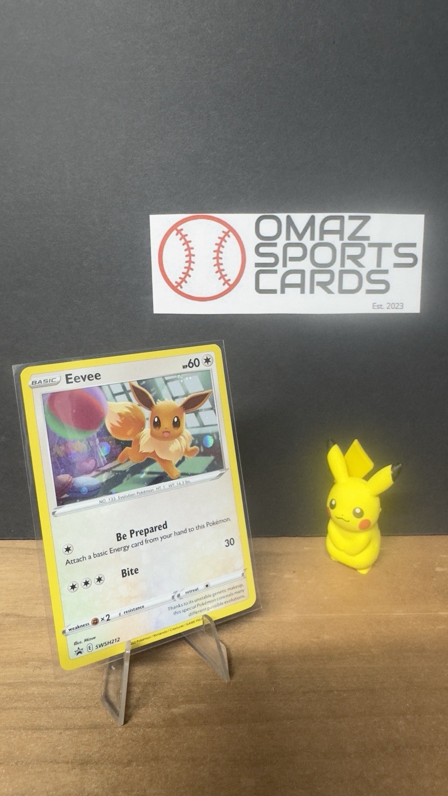 Eevee SWSH212- Black Star Promo - Cosmos Holo Rare Pokemon - NM
