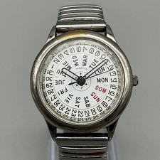 Vtg Fossil Women Watch 32mm Perpetual Calanda...