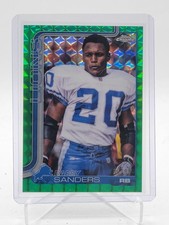 BARRY SANDERS 2025 TOPPS CHROME GREEN GEOMETRIC VARIATION /99 #404 LIONS Q6560