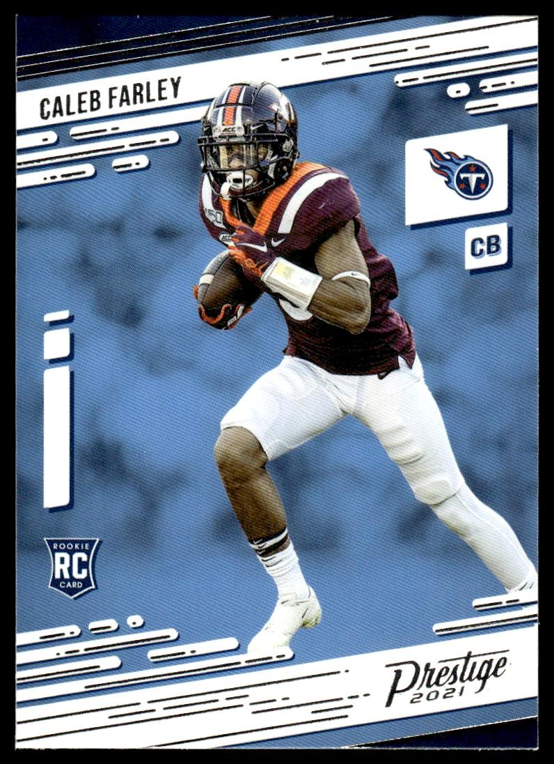 Caleb Farley 2021 Panini Prestige #247 RC Tennessee Titans Football Card