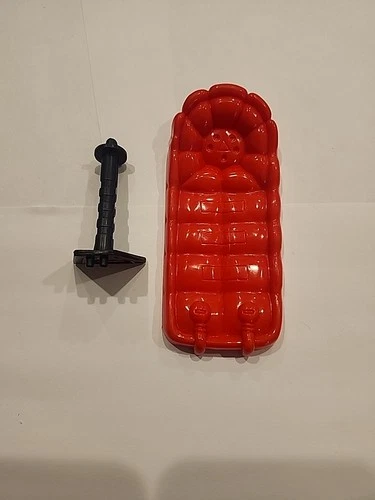 Vintage 1990 TMNT Ninja Turtles Technodrome Black Computer Screen Part And Bed