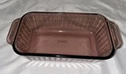 Pyrex Cranberry Ribbed Vintage Bread Pan 1.5 liter/quart