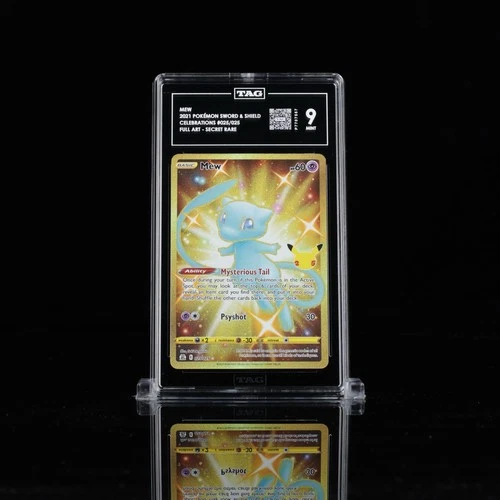 Pokémon Mew Celebrations 025/025 Secret Rare Full Art Holo TAG 9 2021