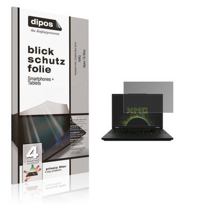 Blickschutzfolie für XMG Apex 16 Max matt Schutzfolie Folie Display Schutz dipos