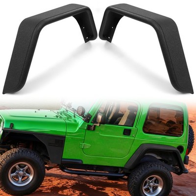 2x Rear Fender Flares Tubular Mud Guard For 1997-2006 Jeep Wrangler TJ 04-06 LJ