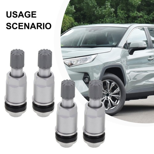 4PCS TPMS Tire Pressure Monitoring Sensor Valve Stem Repair Kit For Toyota - Picture 4 of 19