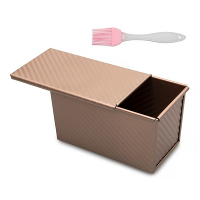 #ad Nonstick Pullman Loaf Pan with Lid amp; Silicone Brush Bread Toast Baking Mold $8.55