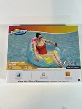 Swimways Dry Float Socializer Pool Float Translucent Inflatable Recliner Chair