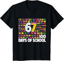100th Day 67 100 Days of School Shirt Boys Kids Teacher T-Shirt Youth Tee Gift