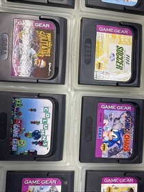 SEGA Game Gear Console with Games and Accessories - Tested and Working