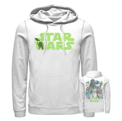 Star Wars: The Empire Strikes Back Green Logo Pull Over Hoodie Men's Size Large