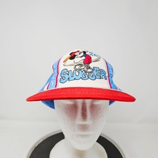 Mickey Mouse Baseball Slugger Disney Vintage Trucker Snapback Cap Hat 80s