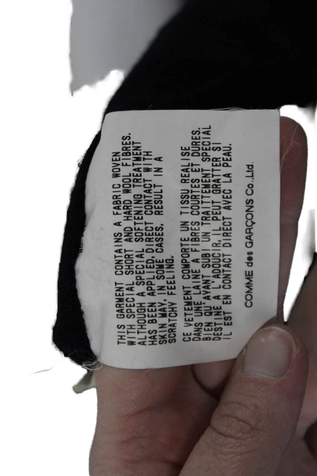 Maxi Vestido Suéter Comme Des Garcons Mujer Azul Oscuro Lana Manga Larga Talla M Foto 4 de 4