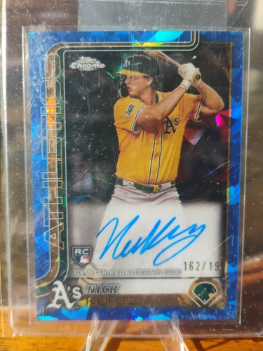 Nick Kurtz #USA-NK 2025 Topps Chrome Sapphire Update Autograph card