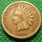 1860 Indian Head Cent  Better Grade Coin  #A02   Copper Nickel