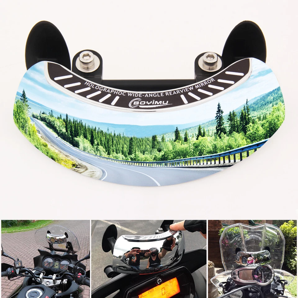 Espejo retrovisor gran angular 180° para Suzuki GSXR600/1000/750 K4 K6 K5 Foto 4 de 4