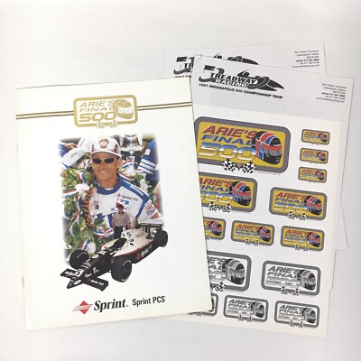 1999 ARIE LUYENDYK Final Indy Indianapolis 500 RETIREMENT Press Release Kit