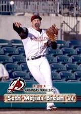2018 Arkansas Travelers Grandstand #20 Seth Mejias-Brean Tucson Arizona AZ Card