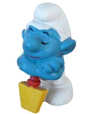 SMURF SCHLUMPF Schtroumpf nageur bouée B