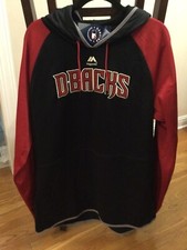 Mens Brand New With Tags Majestic Arizona Diamondbacks Hoodie. Size XL.