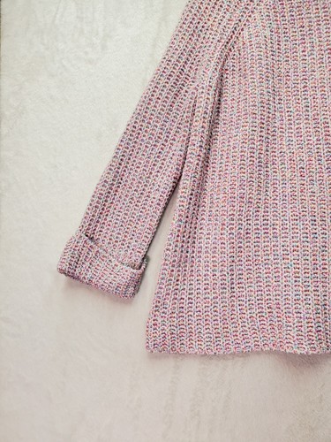 John Paul Richard Confetti Sweater Women Medium Multi Knit Long Sleeve Crew Neck - Picture 6 of 9