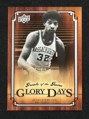 2009-10 Upper Deck Greats of the Game Glory Days Julius Erving #100 HOF
