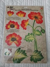FolkArt One Stroke Reusable Teaching Guide Painting - 1147 Poppies