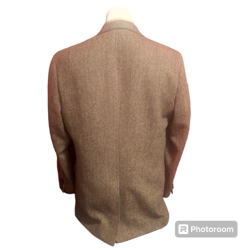 Jos. A Bank Harris Tweed Brown Multicolor Donegal Mens Suit Coat Size 42L - 第 2/7 張圖片