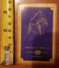 RARE OLD COMPANY PLAYING CARD SINGLE OHIO KNIFE OKCO 606 CONGRESS 2 DIAMONDS