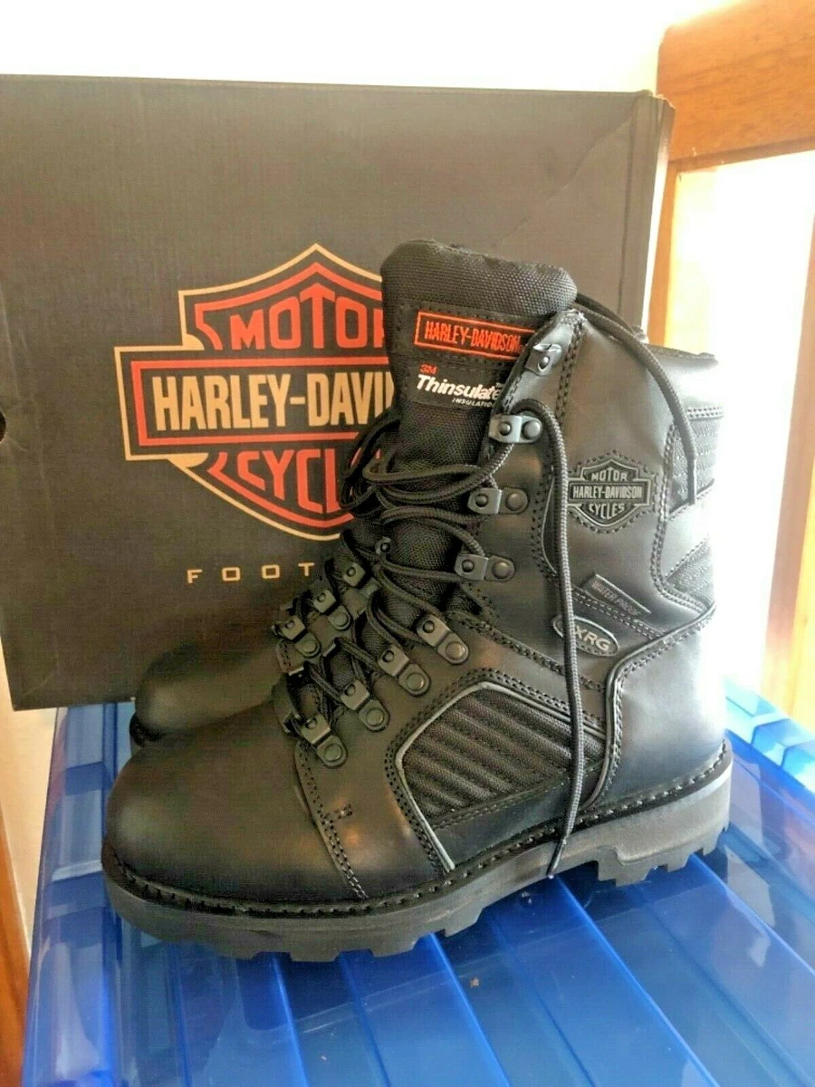 Harley Davidson Men&#039;s Leather Boots Shoes 7M M Black FXRG5 FXRG-5 | eBay