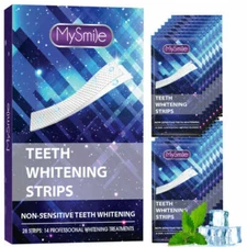MySmile 28pc 6%HP Teeth Whitening Strips Non Sensitive Tooth Whitener