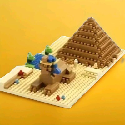 Pyramids - Architecture Building Blocks Set -  Bricks Model Toys - Sphinx 