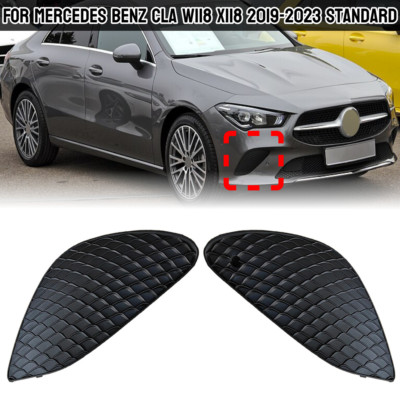 2X Front Bumper Lower Side Grill Cover For Mercedes Benz CLA 2019-2023 Standard