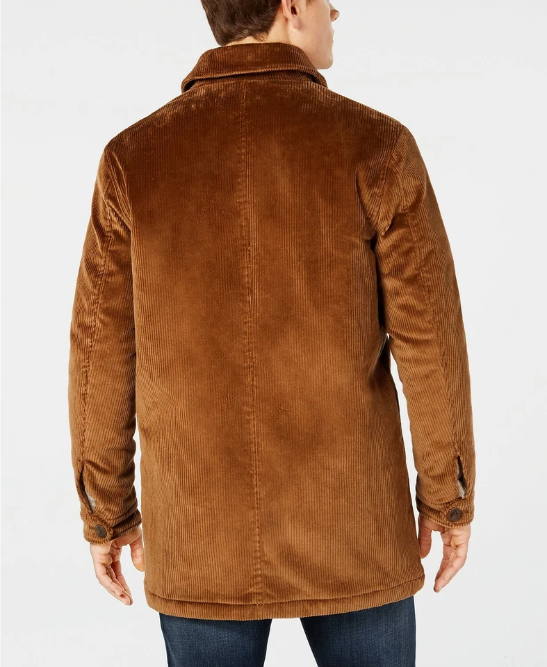 Abrigo BAR III Hombre Calce Ajustado Pana Camel Talla 38S Foto 2 de 4