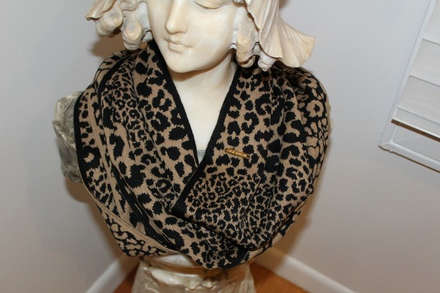michael kors leopard scarf