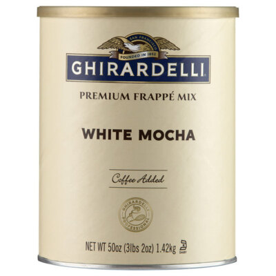 Ghirardelli 3.12 lb. White Mocha Frappe Mix 