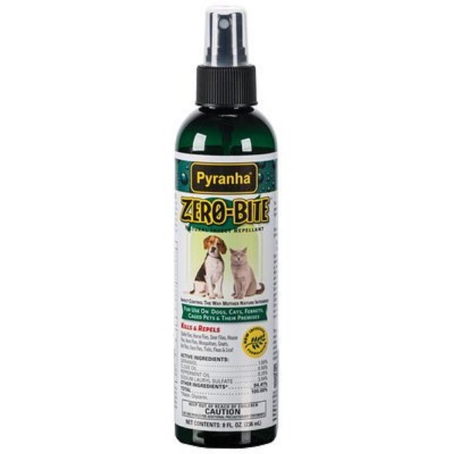 Pyranha ZEROBITE NATURAL INSECT REPELLENT 8 oz. For dog cat pet Kills