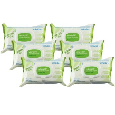 Schülke mikrozid universal wipes green line 6 x 114 Tücher Flächendesinfektion