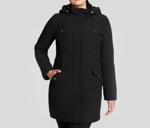 calvin klein soft shell hooded jacket