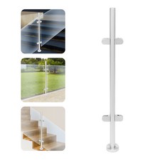 316 Stainless Steel 110cm Glass Balustrade Railing Posts Grade Pole Handrail