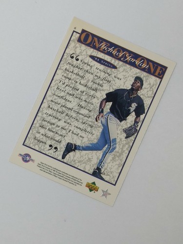 1995 Upper Deck Minor League Top Prospect One on One Michael Jordan #6 - 第 4/4 張圖片