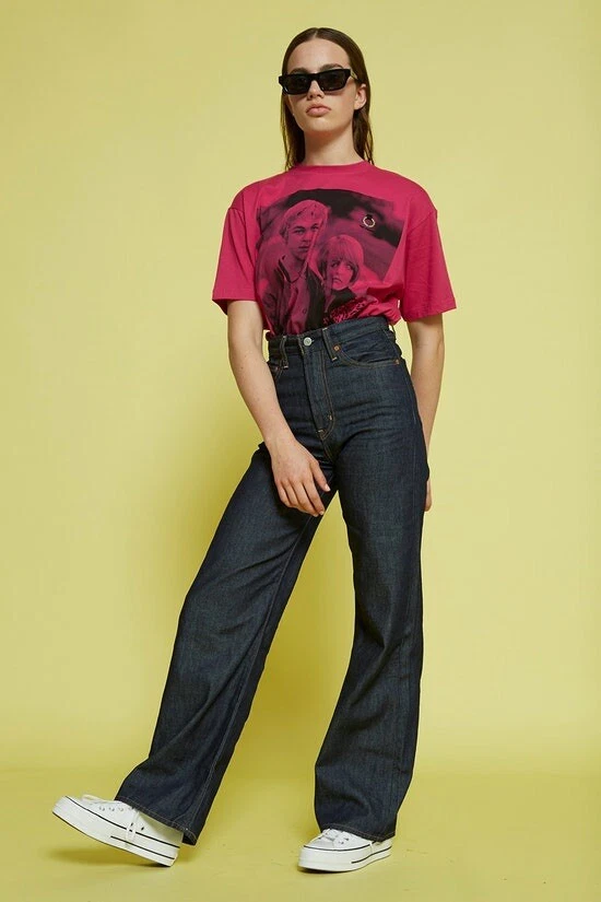 Levi s Ribcage Wide Leg Jeans High And Mighty Dark Wash Big E Size
