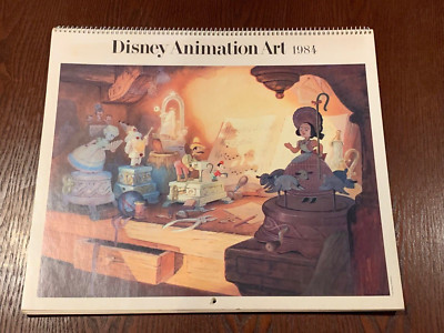 Vintage ~ Disney Animation Art 1984 ~ Calendar
