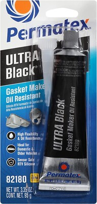 #ad #ad Permatex® Ultra Black® Maximum Oil Resistance RTV Silicone Gasket Maker 3 oz $9.99