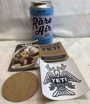 Yeti Insert Stash Can 12oz Colster Limited Edition RARE AIR W/Sticker/Paperwork