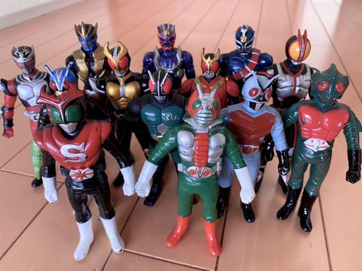 Kamen Rider Masked Series Soft vinyl figure 13p Set Bundle