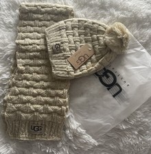 NWT Ugg Knit Winter Scarf  Hat Beanie