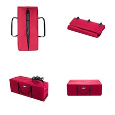 US Red Canvas Protects Holiday Decoration Inflatables Christmas Tree Storage Bag