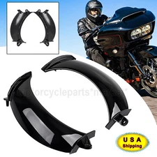 Motorcycle Front Headlight Fairing Vents For Harley Road Glide FLTRX 2015-later