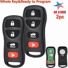 2 Keyless Remote Key Fob For Nissan Sentra Versa Quest Infiniti EX35 FX35 FX45
